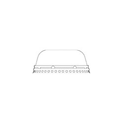 Straw-Slotted Cold Cup Lid, 500/Carton (FABDLKC32S)