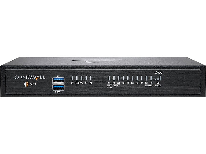 Sonicwall TZ670 Next-Generation Firewall, Desktop (02-SSC-5675)