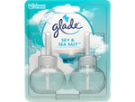 Glade PlugIns Scented Oil Diffuser Refill, Sky & Sea Salt, 0.67 Fl. Oz., 2/Pack (337880)