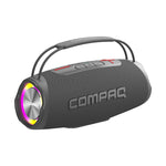 Compaq Wireless Bluetooth Portable Speaker, Water Resistant, Gray (CMQ35W)