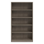 Alera Seville 65" 5-Shelf Bookcase with Adjustable Shelves, Walnut Melamine (AE1NNN-B36651 TOM)