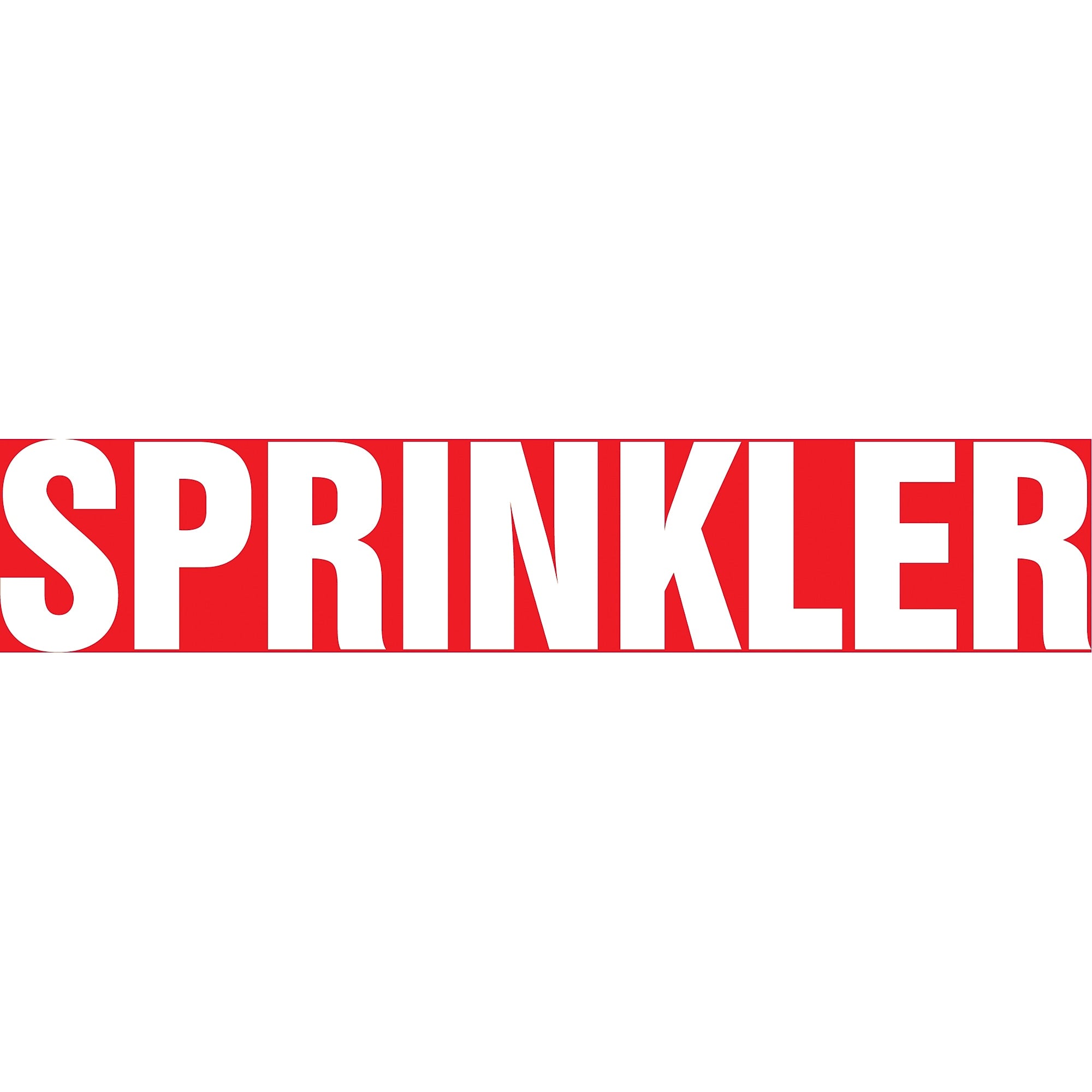 Accuform Self-Stick Pipe Marker, SPRINKLER, 1-1/2" to 2", White/Red (RPK661SSB)