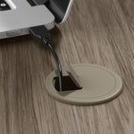 Bush Business Furniture Move 60 Series 60"W L Shaped Adjustable Standing Desk, Modern Hickory (M6SL6078MHBK)