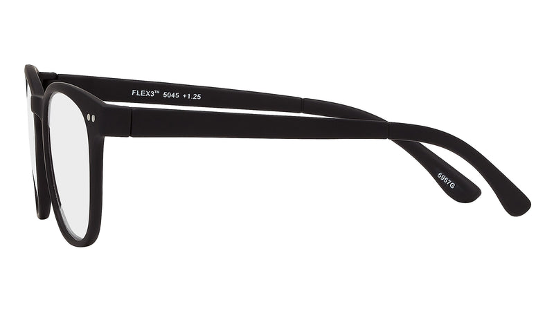 SAV Flex 3 +2.75 Reading Glasses, Black (E5045)