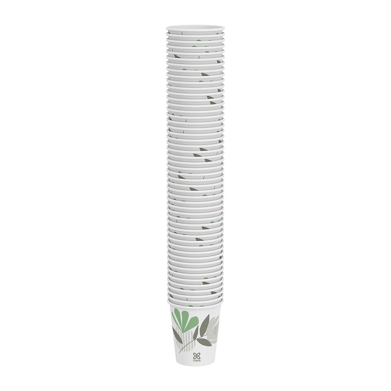 Dixie Pathways Paper Hot Cups, 10 oz., White, 50/Pack (2340PATH)