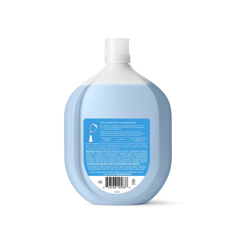 Method Foaming Hand Soap Refill, Sea Minerals Scent, 28 Fl. Oz. (328121)