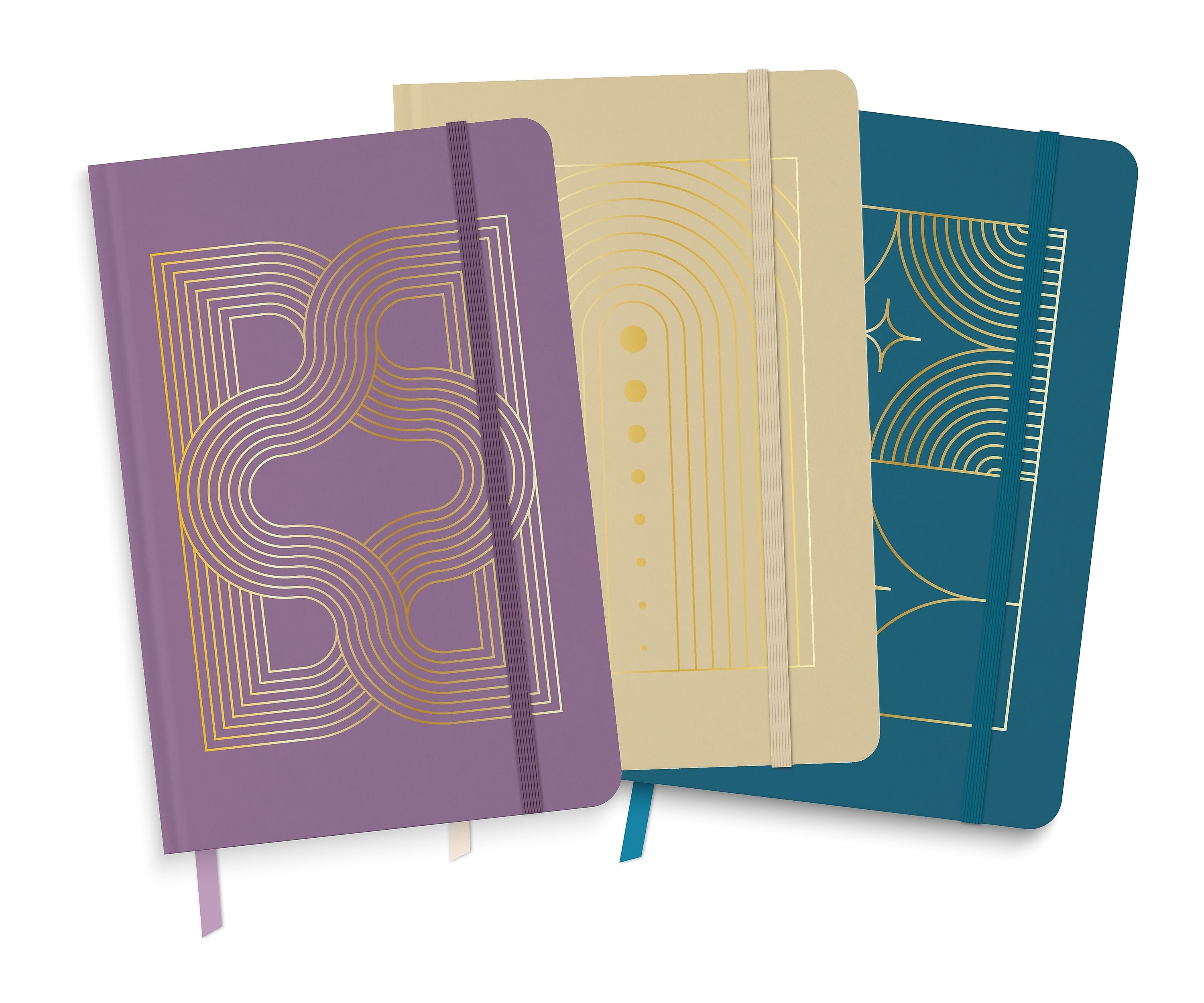Southworth Elegant Geo Journal, 5.5" x 8.25", Assorted Colors, 128 Pages, 3/Pack (91553)