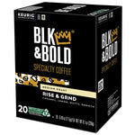 BLK & Bold Rise & GRND Coffee Keurig® K-Cup® Pods, Medium Roast, 20/Box (OKB90055)