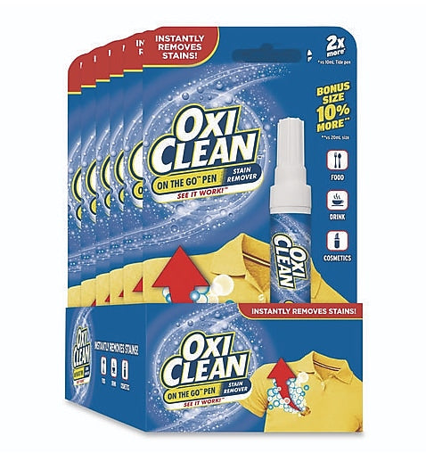 OxiClean On-the-Go Laundry Stain Remover Pen, Unscented, 22 mL, 6/Carton (CDC8057523564CT)
