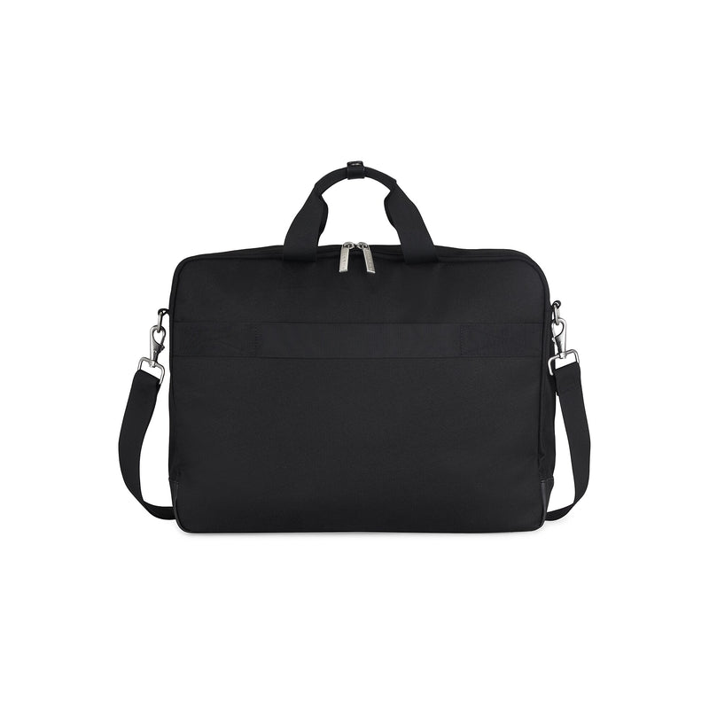 Bugatti Lucas Polyester Briefcase, Laptop Compatible, Black (EXB530-Black)