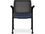 HON Ignition Fabric/Mesh Multipurpose Stacking Chair, Navy/Black (HIGS6.F.H.IM.APX13.T)