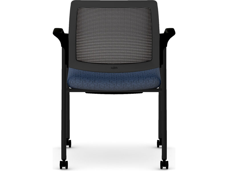 HON Ignition Fabric/Mesh Multipurpose Stacking Chair, Navy/Black (HIGS6.F.H.IM.APX13.T)