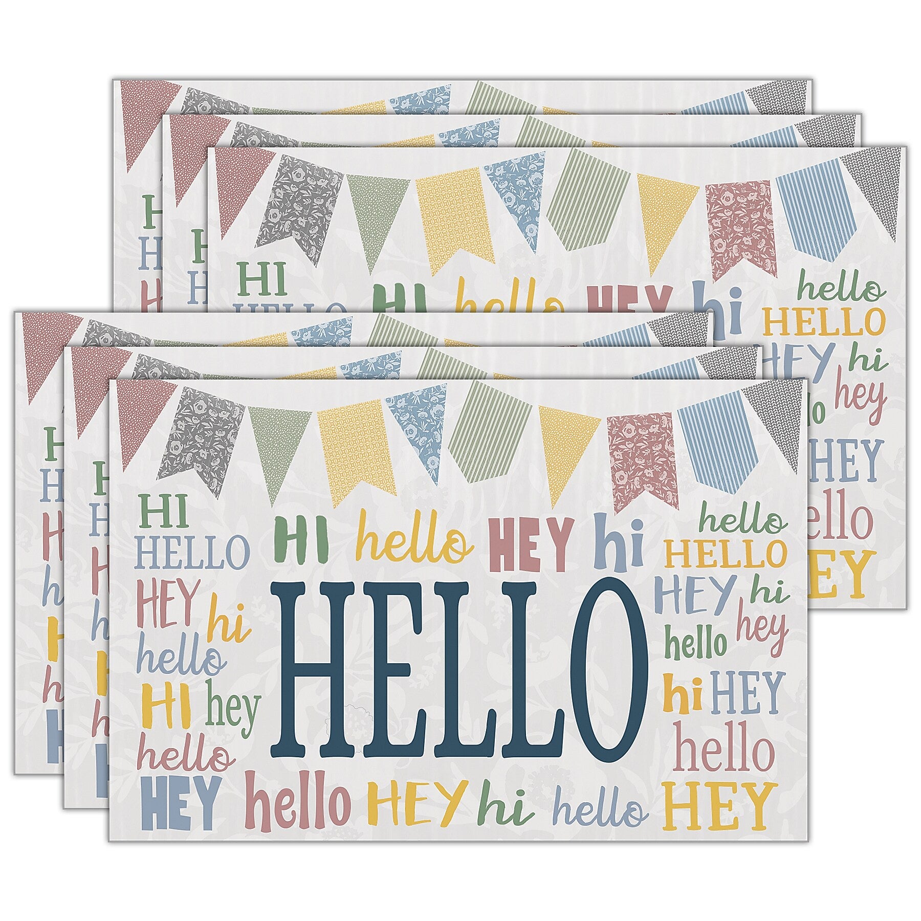 Teacher Created Resources Cottage Hello Uncoated Postcards, Multicolored, 30 Cards/Pack, 6/Bundle (TCR7190-6)