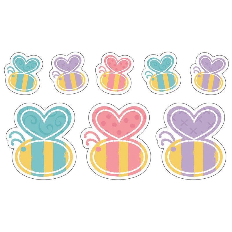 Trend Enterprises Garden Bees Large superShapes Stickers, Assorted Colors, 152/Pack, 6 Packs/Bundle (T-46363-6)