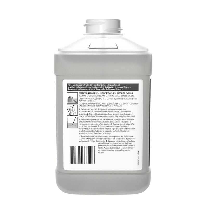 Diversey Floor Care Extraction Rinse, J-Fill, Fruity Floral Scent, 2.5 Liters, 2/Carton (903727)