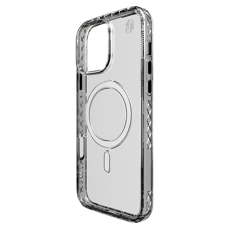 cellhelmet Magnitude Series MagSafe Phone Case for iPhone 16 Pro Max, Shock Absorbing, Crystal Clear (CM-107-CC)