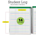 2025-2026 Global Printed Products Deluxe Tree Seasons 8.5" x 11" Academic Weekly & Monthly Teacher Planner, Plastic Cover