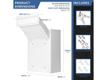 Barska Through-The-Wall Drop Box, White (CB13954)