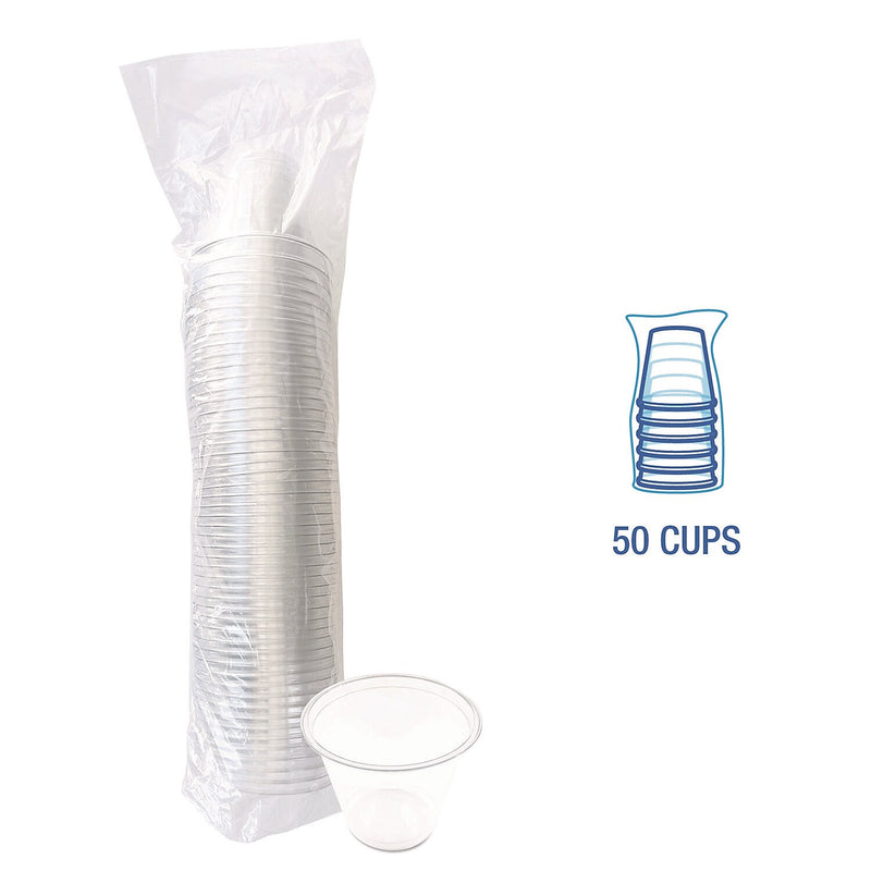 Boardwalk PET Cold Cups, 9 oz., Clear, 50 Cups/Pack (BWKPET9SPK)