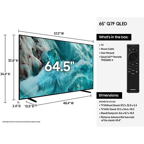 Samsung Q70D Class 65" QLED 4K Smart TV (QN65Q7FAAFXZA)