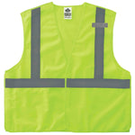 Ergodyne GloWear 8215BA High Visibility Sleeveless Safety Vest, ANSI Class R2, Lime, 2XL/3XL (21077)
