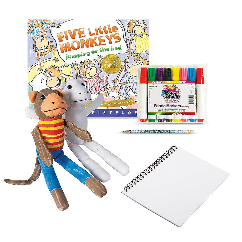 S&S Five Little Monkeys Creative Reads Book & Activity Kit (LR4560)