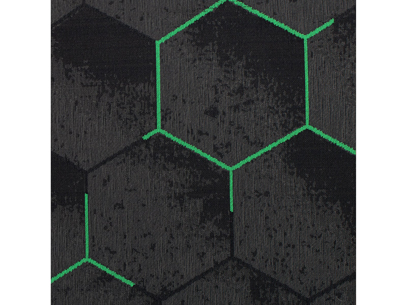 Anji Mountain Rug'd Kaleidoscope Carpet & Hard Floor Chair Mat, 36" x 48", Gray/Green (AMB9110)