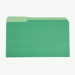 Pendaflex File Folder, Straight Cut, Assorted, Legal Size, Bright Green, 100/Box (153 1/3 BGR)