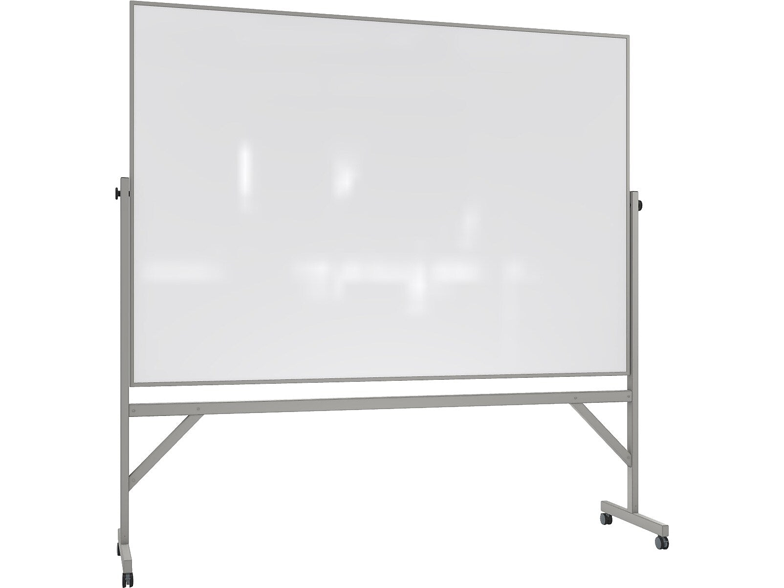 Ghent Mobile Dry-Erase Whiteboard, Anodized Aluminum Frame, 4' x 6' (ARMM46)