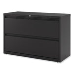 Alera® 2-Drawer 42"W Lateral File Cabinet, Black, Legal (ALELF4229BL)
