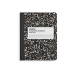 Staples 1-Subject Composition Notebooks, 7.5" x 9.75", College Ruled, 100 Sheets, Black, 4/Pack (ST58371C)