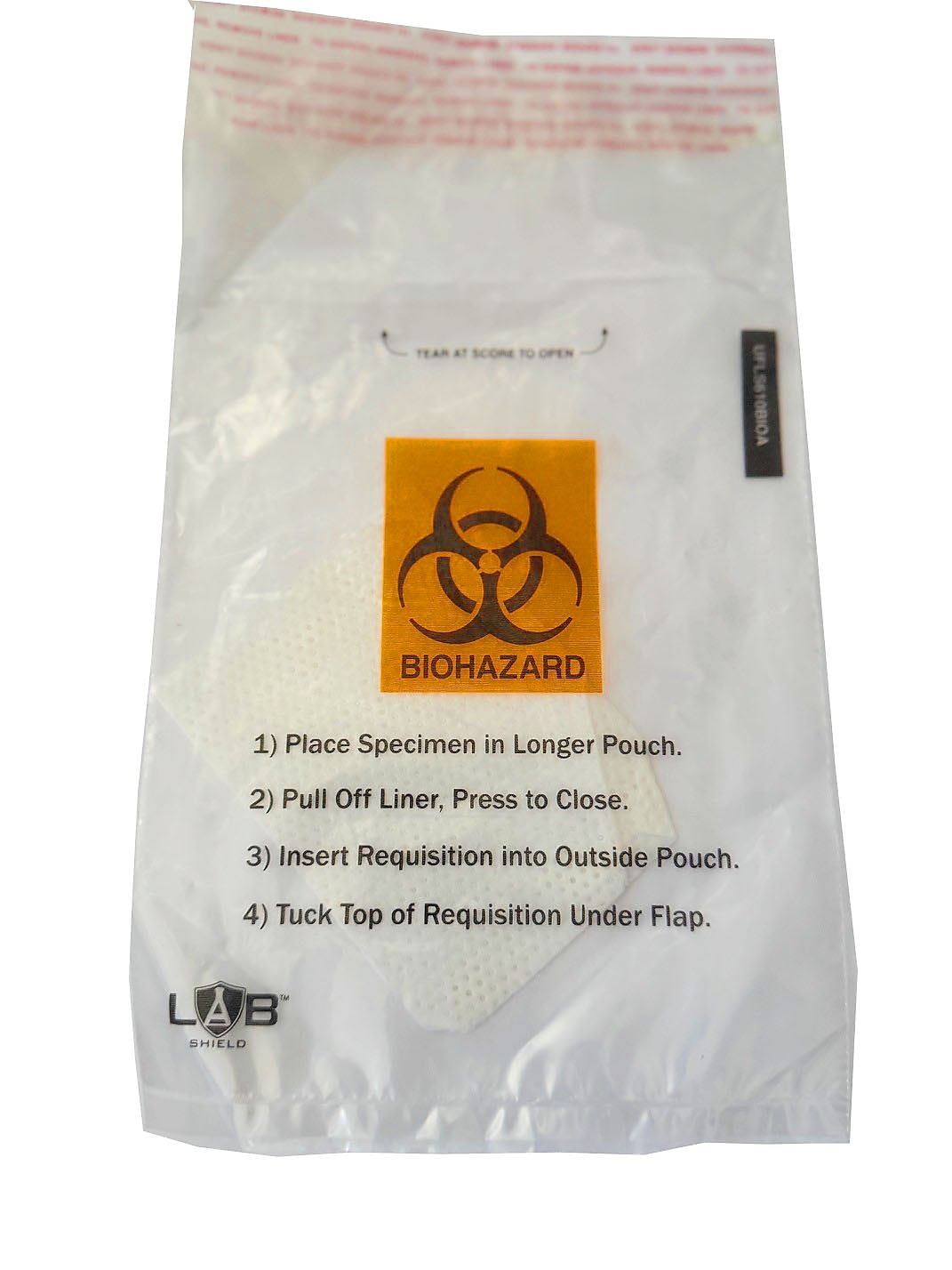 Biohazard Clear Specimen Bags, w/ Absorbents
