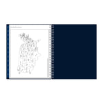 2026 Blue Sky Passages 8.5" x 11" Calendar Year Weekly & Monthly Planner, Faux Leather Cover, Navy (148659-26)