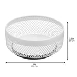 mDesign Steel Fruit Holder, Matte White (25967)