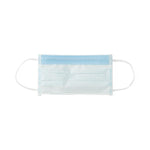 Medline ASTM Level 1 Face Mask with Ear Loops, Anti-Fog, Blue, 50/Box, 6 Boxes/Case (NON27408EL)