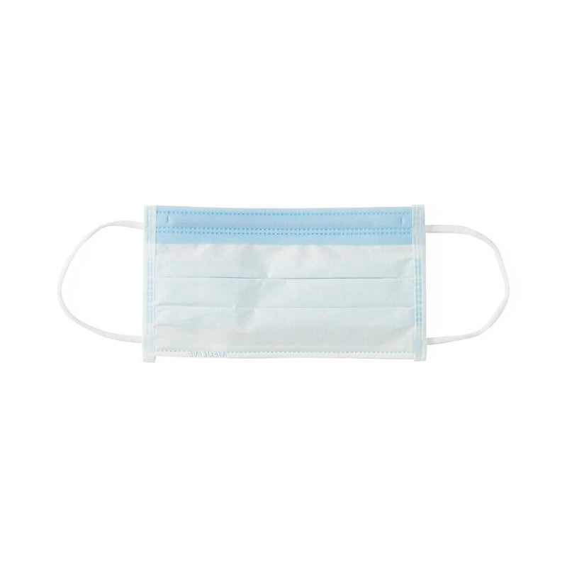 Medline ASTM Level 1 Face Mask with Ear Loops, Anti-Fog, Blue, 50/Box, 6 Boxes/Case (NON27408EL)