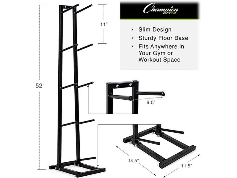 Champion Sports Black Medicine Ball Tree (MBR1)