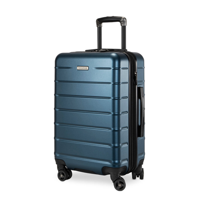 Ricardo Beverly Hills Cambria 20" Hardside Carry-On Suitcase, 8-Wheeled Spinner, Blue Pearl (140-20"498-4WB)