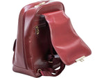 McKlein KENDALL Leather Laptop Backpack, Small, Red (99536)