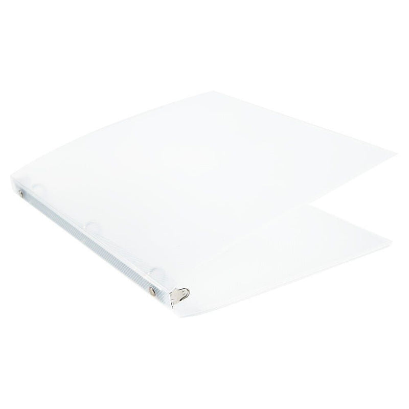 JAM Paper 1/2" 3-Ring Flexible Poly Binder, Clear (PB75237CL)