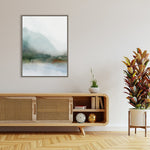 Amanti Art Sapphire Lake I by Ian C Framed Canvas Wall Art Print, 32" x 42" (A42677747794)