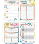 Carson Dellosa Education True to You Teacher Planner, 128 pages, 116 stickers (CDP105051)