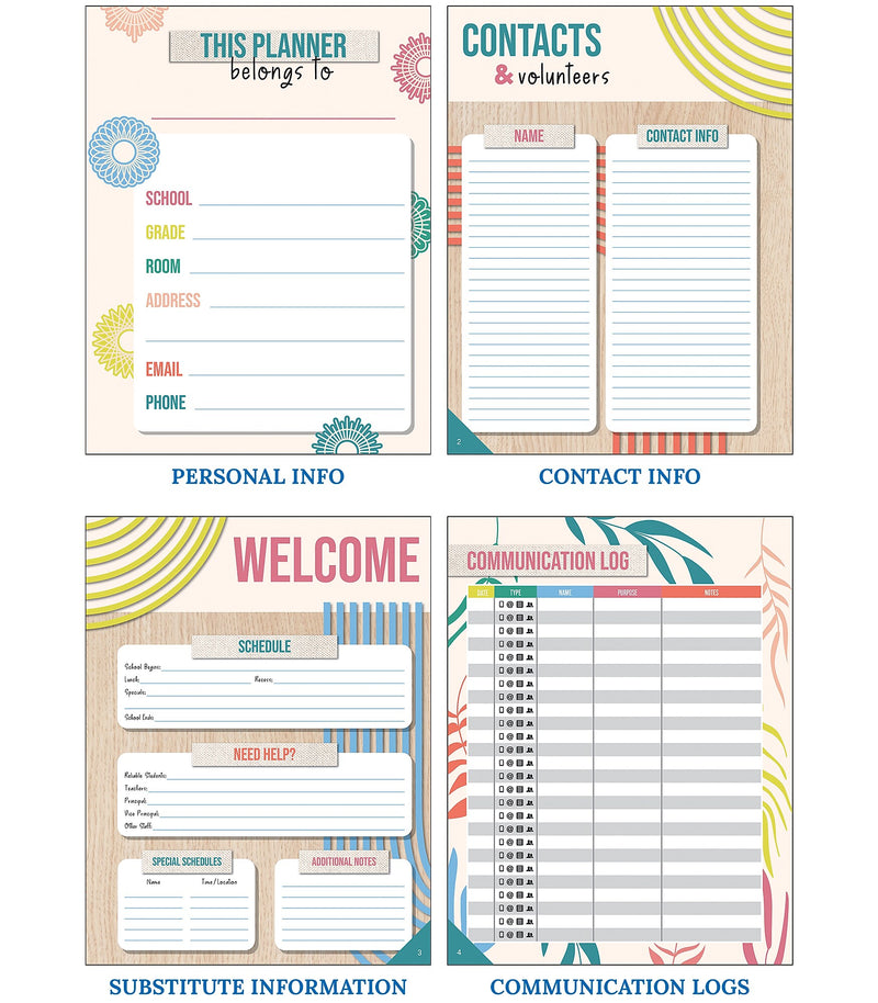 Carson Dellosa Education True to You Teacher Planner, 128 pages, 116 stickers (CDP105051)