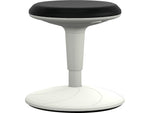 HON Revel Armless Plastic Task Stool, Black/White (HEFS01.BL)