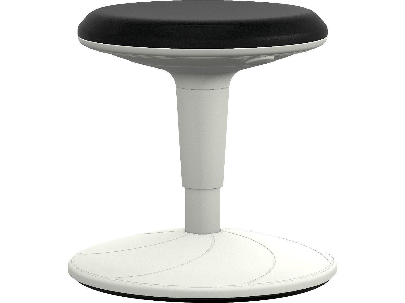 HON Revel Armless Plastic Task Stool, Black/White (HEFS01.BL)
