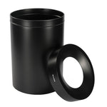 Alpine Industries Stainless Steel Trash Can, 50 Gallon, Black (ALP475-50-BLK)