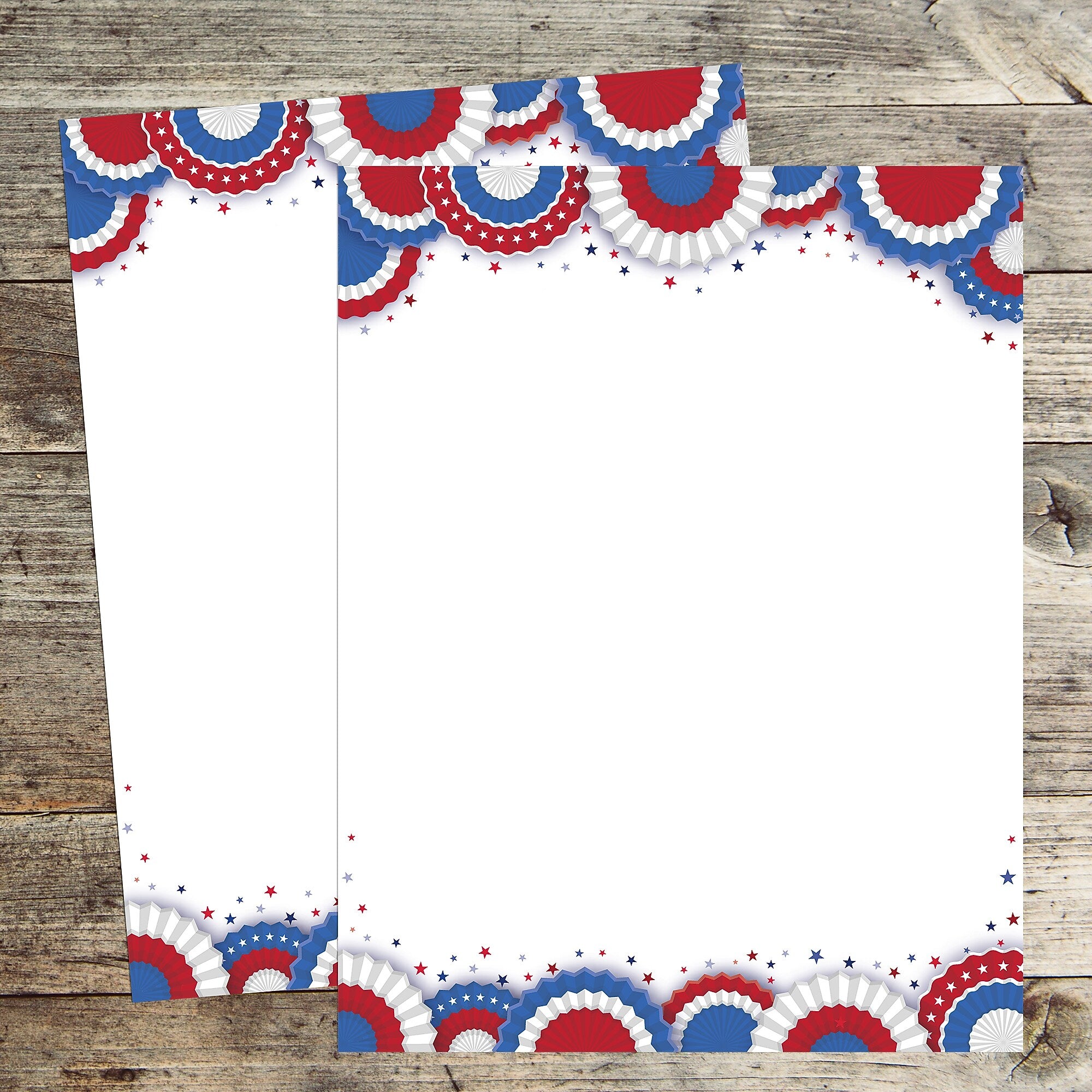 Great Papers Patriotic Everyday Letterhead, Multicolored, 50 Sheets/Pack (2025016)