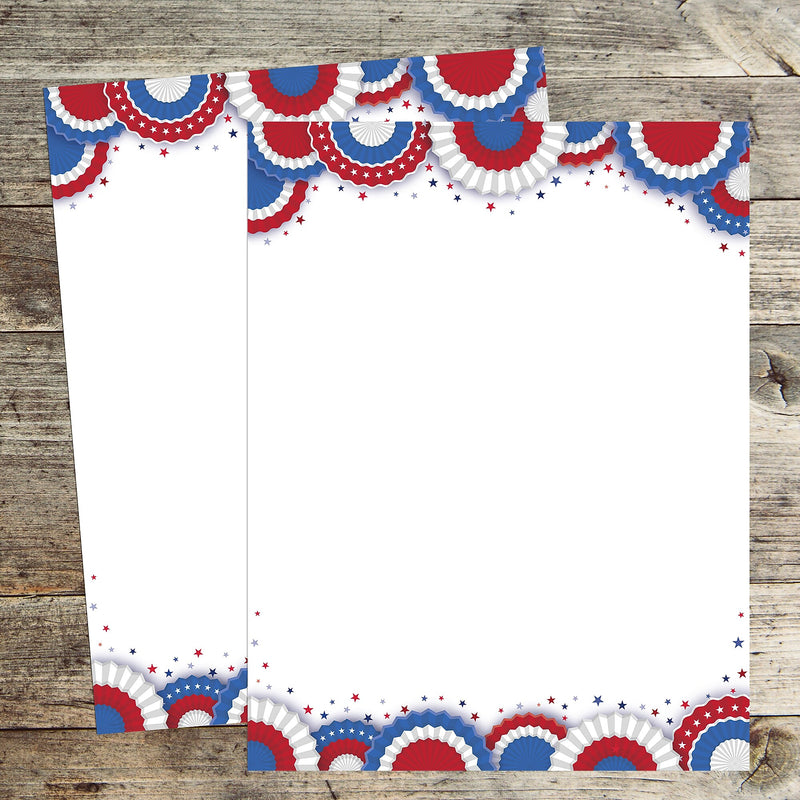 Great Papers Patriotic Everyday Letterhead, Multicolored, 50 Sheets/Pack (2025016)