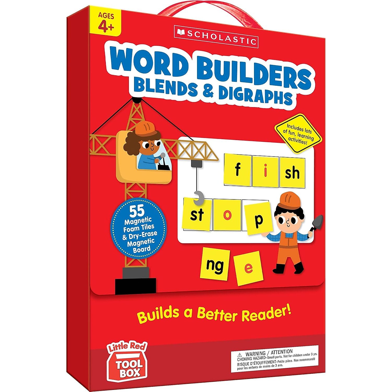 Scholastic Teaching Solutions Little Red Tool Box: Word Builders Phonics Tiles: Blends, Digraphs & More (SC-9781546156109)
