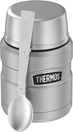 Thermos King Stainless Steel Insulated Food Jar, Stainless, 16 oz. (EASK3000MSTRI4)